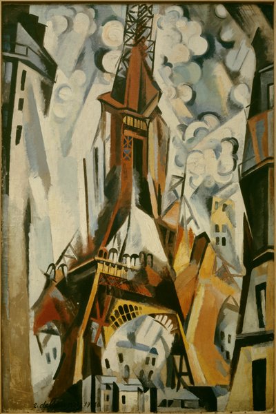 Obraz Wieży Eiffla autorstwa Roberta Delaunaya (1885-1941) 1910. autorstwa Robert Delaunay