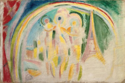 Trzy Gracje, studium dla „La Ville de Paris”, ok. 1911-1912 (olej na płótnie) autorstwa Robert Delaunay