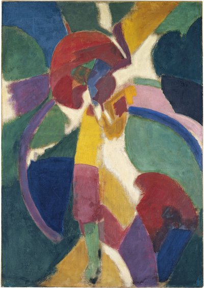 Kobieta z parasolką, 1913 autorstwa Robert Delaunay