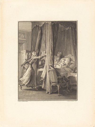 Śmierć Julie autorstwa Robert Delaunay after Jean Michel Moreau