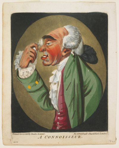 Koneser, z Księgi głów, 1795 autorstwa Robert Dighton