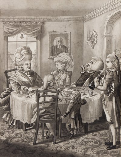 Mistrz pastor z dobrym życiem, 1782 (pióro, pędzel i tusz myje na papierze) autorstwa Robert Dighton