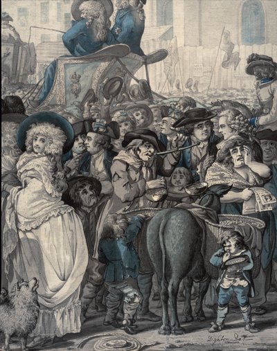 Fragment z „Westminster Election of 1788” autorstwa Robert Dighton