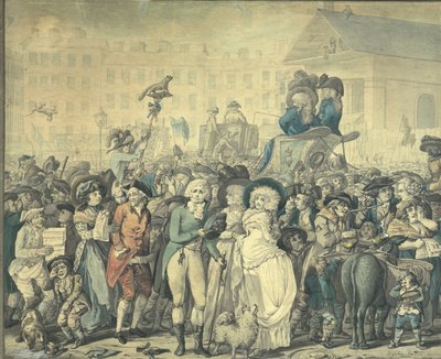 Fragment z „Westminster Election of 1788” autorstwa Robert Dighton