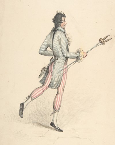 Kostiumy, XVIII-XIX wiek. autorstwa Robert Dighton