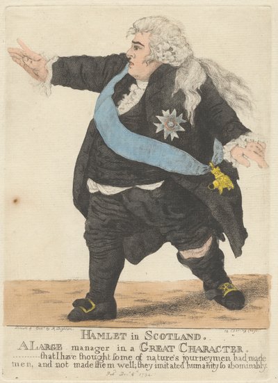 Hamlet w Szkocji autorstwa Robert Dighton