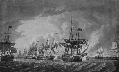 Przed chwalebnym pierwszym czerwca, c1795 autorstwa Robert Dodd