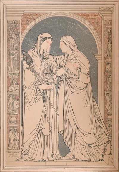 Obraz mozaikowy z marmuru, Baron H. De Triqueti, Paryż, 1893. autorstwa Robert Dudley