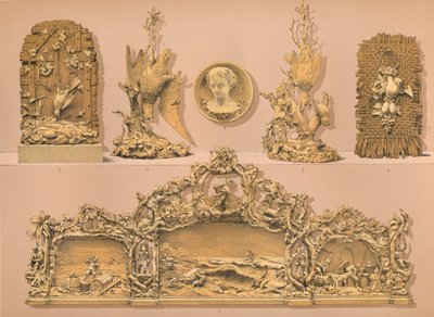 Rzeźby w drewnie, 1893. autorstwa Robert Dudley