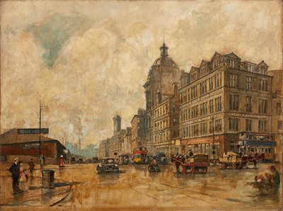 Broomielaw (olej na płótnie) autorstwa Robert Eadie