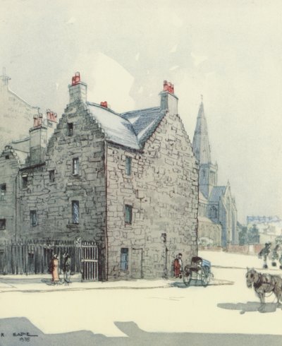Glasgow: Provands Lordship (kolorowa litografia) autorstwa Robert Eadie