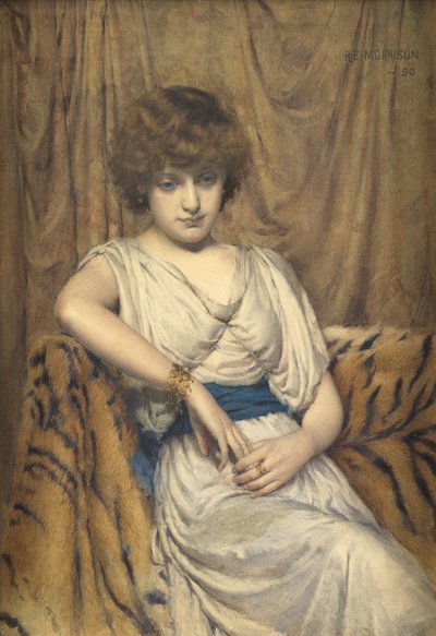 Młody Grek, 1890 (wc na papierze) autorstwa Robert Edward Morrison