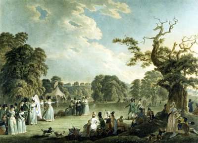 Towarzystwo Królewskich Łuczników, grawerowane przez Korneliusza Apostoła (1762-1844) 1794 (kolor lito) autorstwa Robert and Emes John Smirke