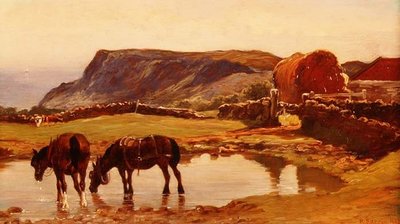 Podlewanie koni autorstwa Robert Farren