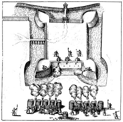 Historia dwóch kosmosów, 1517-19 autorstwa Robert Fludd