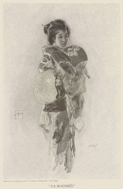 La Mousmee, ilustracja z „Scribner