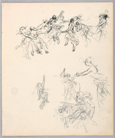 Rysunek, Tańczące postacie, 1882-83 autorstwa Robert Frederick Blum