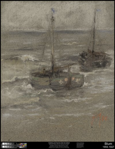 Łodzie rybackie na kotwicy, 1884 autorstwa Robert Frederick Blum