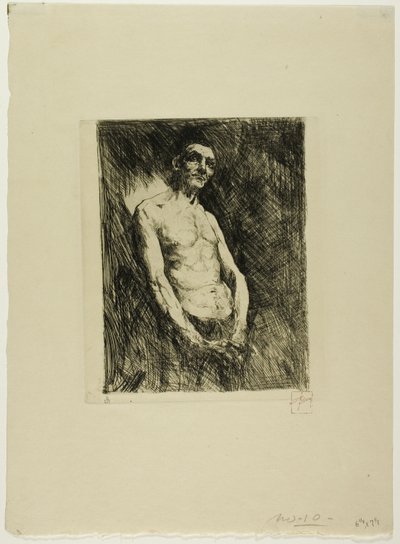 Półnaga postać mężczyzny autorstwa Robert Frederick Blum