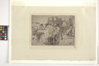 Wnętrze sklepu (tusz) autorstwa Robert Frederick Blum