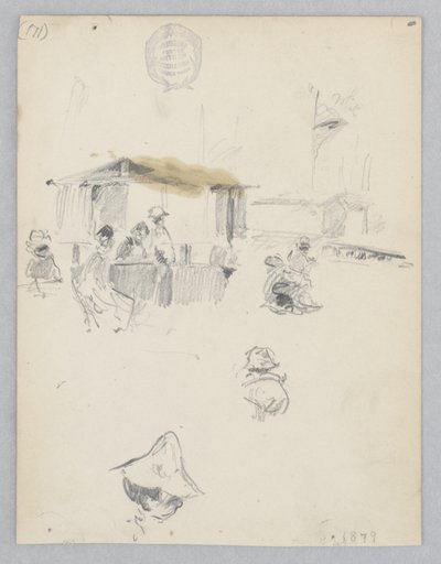 Scena targowa autorstwa Robert Frederick Blum