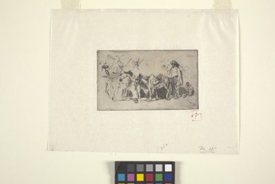 Ludzie i osły, Rzym (tusz) autorstwa Robert Frederick Blum