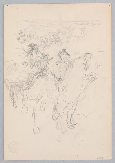 Mężczyźni na koniach autorstwa Robert Frederick Blum