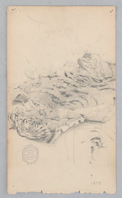 Dywan ze skóry tygrysa autorstwa Robert Frederick Blum
