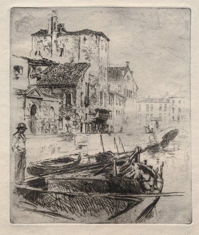 Kanał wenecki i łodzie, nr 8, XIX w. autorstwa Robert Frederick Blum