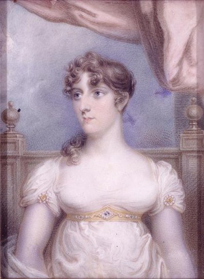 Pani Robert Fulton, c.1810-15 (akwarela na kości słoniowej) autorstwa Robert Fulton