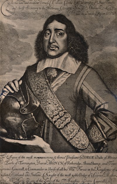George Monck, 1. książę Albemarle, angielski żołnierz i mąż stanu, XVII wiek 1894 autorstwa Robert Gaywood