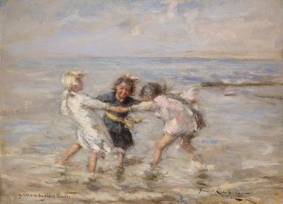 Igraszki w morzu (olej na pokładzie) autorstwa Robert Gemmell Hutchison