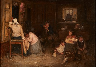 Smutne wieści (olej na płótnie) autorstwa Robert Gemmell Hutchison