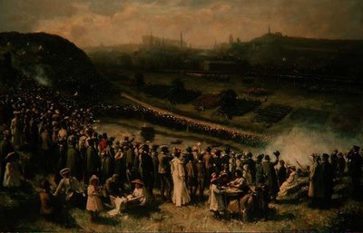 The Scottish Volunteer Force Review, Edynburg autorstwa Robert Gemmell Hutchison