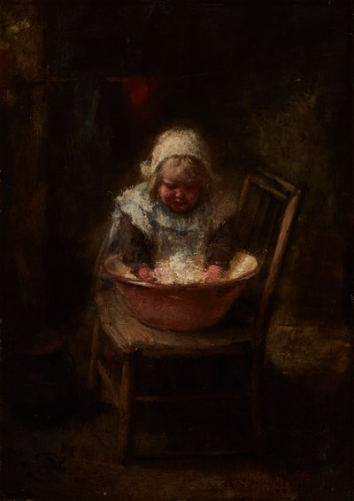 Dzień Prania (olej na płótnie) autorstwa Robert Gemmell Hutchison