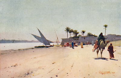 Wioska Nilu, ok. 1880, 1904 r. autorstwa Robert George Talbot Kelly