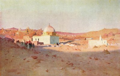 Cmentarz Cufic, Assuan, ok. 1880, 1904 autorstwa Robert George Talbot Kelly