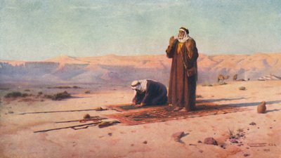 Modlitwa na pustyni, ok. 1880, 1904 autorstwa Robert George Talbot Kelly