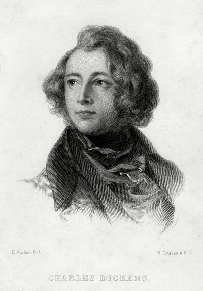 Charles Dickens, autor angielski, c1870s autorstwa Robert Graves