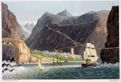 Drogi, Św. Helena, 1815 autorstwa Robert Havell