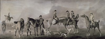Tom Conolly z Castletown Hunting z przyjaciółmi, 1769 (pastel, kreda i gwasz na papierze) autorstwa Robert Healy