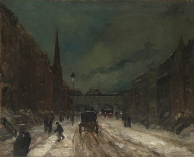 Scena uliczna ze śniegiem (57th Street, NYC.) autorstwa Robert Henri