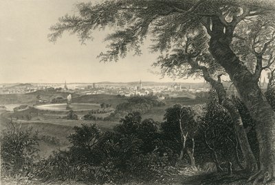 „Miasto Baltimore, od Druid Hill Park”, 1874. autorstwa Robert Hinshelwood
