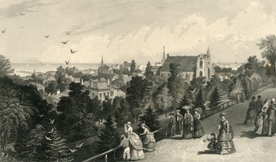 „Miasto Cleveland, od Reservoir Walk”, 1872. autorstwa Robert Hinshelwood