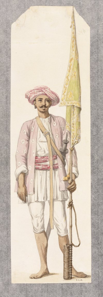 Rocket Man of Tipoo Sultan (1750-99), ok. 1793-4 (wc na papierze) autorstwa Robert Hone
