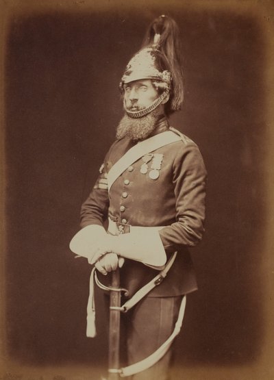 Sierżant-major Bailey, 1. Royal Dragon Guards autorstwa Robert Howlett