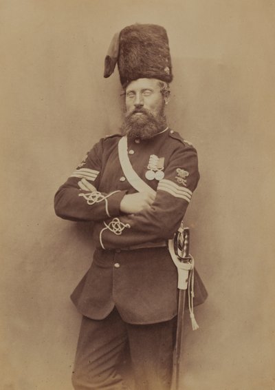 Sierżant Glasgow, Royal Artillery, 1856 (zdjęcie w sepii) autorstwa Robert Howlett