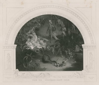 Tam śpi Titania, ze Snu nocy letniej autorstwa Robert Huskisson