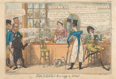 Dandys mający ucztę autorstwa Robert Isaac Cruikshank