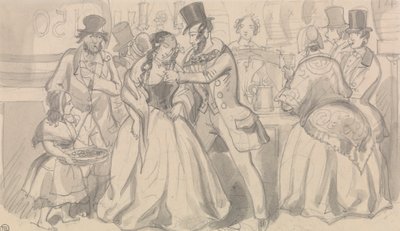 Publiczne odświeżenie w niskim społeczeństwie autorstwa Robert Isaac Cruikshank